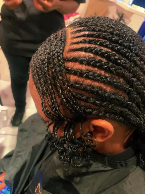 Authentic Botsana braids work